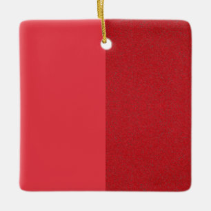 Cerâmica Ornamento Vermelho de Tomato Dividido - Personaliz