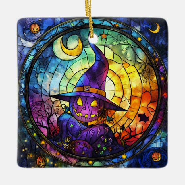 Cerâmica Ornamento Vidro Steampunk De Halloween (Frente)