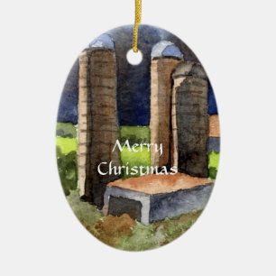 Cerâmica Ornamento Wonderland de inverno