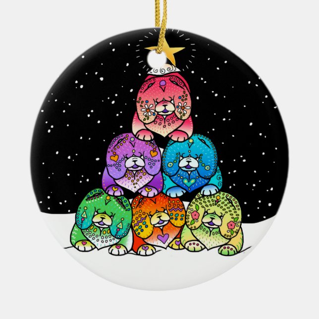 Cerâmica Ornamento YAPPY da porcelana da comida de (Frente)