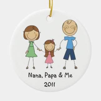 Cerâmica Papá e mim de Nana ornamento