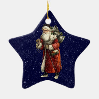 Cerâmica Papais noeis e 3 Homens Sábios Ornamento de Natal 
