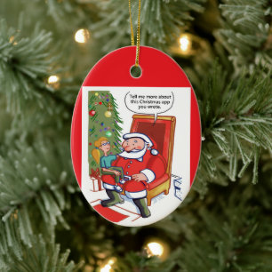 Cerâmica Parceiros de Negócios de Natal ornamento cerâmico