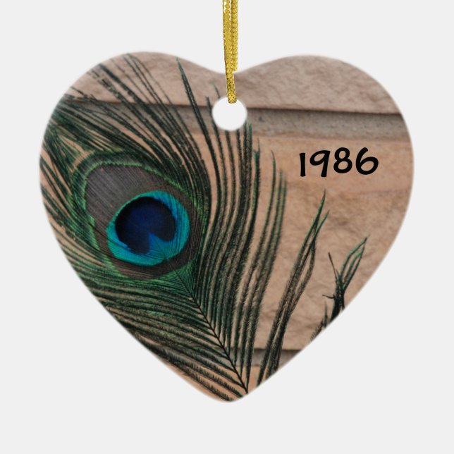 Cerâmica Pavão com ornamento de tijolos (Frente)