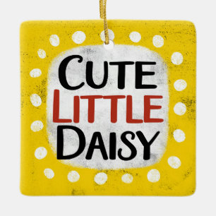 Cerâmica Pequeno Ornamento de Daisy Bonito