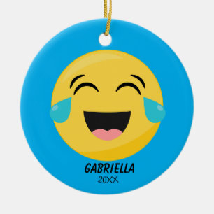 Cerâmica Personalizado rindo para fora o ornamento alto de
