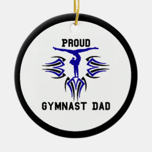 Cerâmica Personalizar Pai de Ornamento de Gymnast