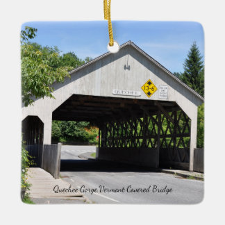 Cerâmica Ponte de Cobrir de Garganta de Quechee - Ornamento
