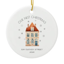 Primeiro Natal Em Novo Ornamento De Férias Domésti