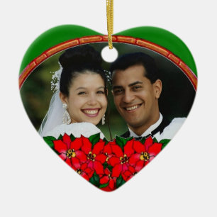 Cerâmica Primeiro Natal Ornamento de Moldura para Foto de P