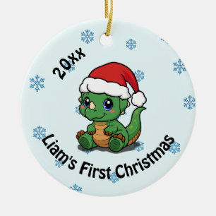 Cerâmica Primeiro Ornamento Cerâmico de Natal Personalizado