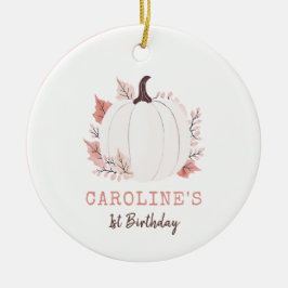 Cerâmica Primeiro Ornamento de Aniversário