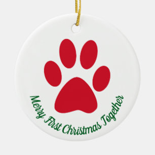 Cerâmica Pw Imprime Primeiro Ornamento de Natal Junto