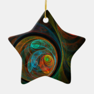 Cerâmica Renascimento do Ornamento Estrela Abstrato de Arte