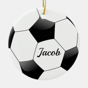 Cerâmica Ronda de Ornamento Duplo Lado da Bola de Futebol