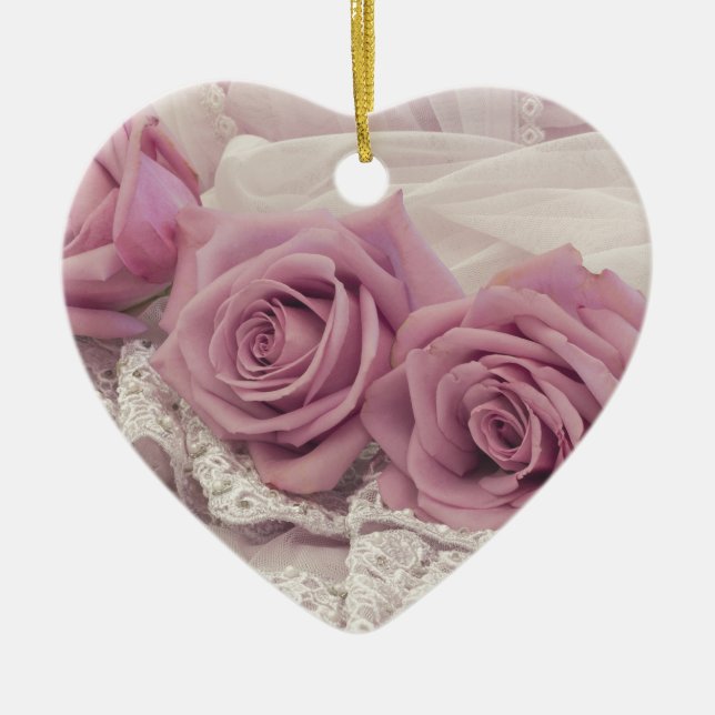 Cerâmica Rosas Rosa E Ornamento De Vida Precoce (Frente)