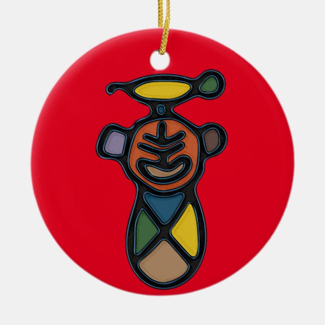 Cerâmica Símbolo de Taino - Ornamento do Círculo (Frente)
