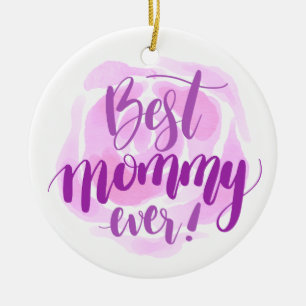 Cerâmica Simples Melhor Dia de as mães Da Mãe   Ornamento