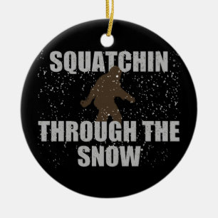 Cerâmica Squatchin através do ornamento de Sasquatch da
