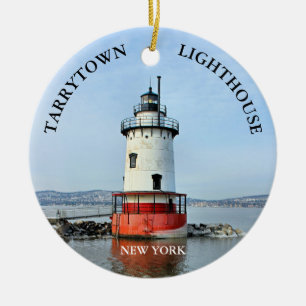 Cerâmica Tarrytown Lighthouse, Ornamento de Nova York