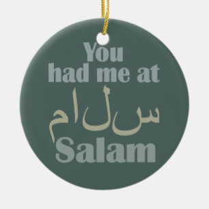 Cerâmica Teve-me no ornamento personalizado de Salam