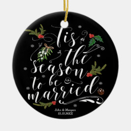 Cerâmica Tis ornamento da árvore de Natal da estação o