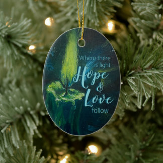 Cerâmica "Vela de Encorajamento" Ornamento cerâmico