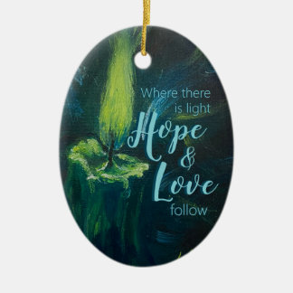 Cerâmica "Vela de Encorajamento" Ornamento cerâmico