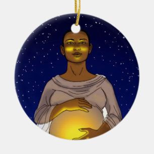 Cerâmica Vem aqui o ornamento de Sun