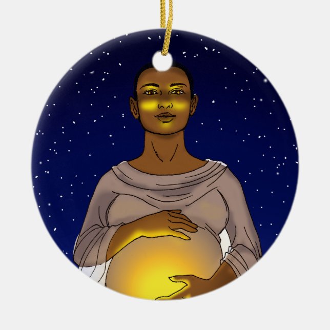 Cerâmica Vem aqui o ornamento de Sun (Frente)