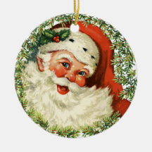 Vintage Papais noeis Ornamento de Árvore de Natal