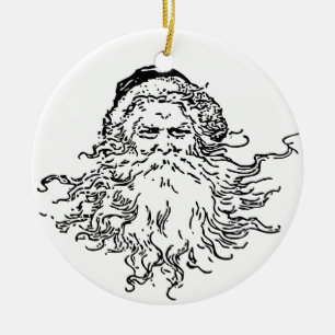 Cerâmica Vintage Papais noeis Ornamento de Natal