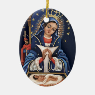 Cerâmica Virgen de la Altagracia Ornamento Personalizado