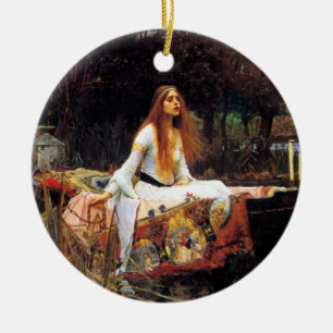 Cerâmica Waterhouse a senhora do ornamento de Shalott