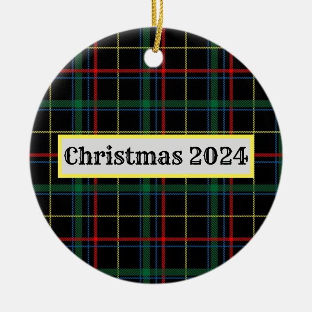 Cerâmica Xadrez de Feriado, ornamento cerâmico personalizad (Frente)