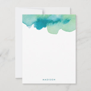 Cerceta e obrigado verde das aguarelas você notas