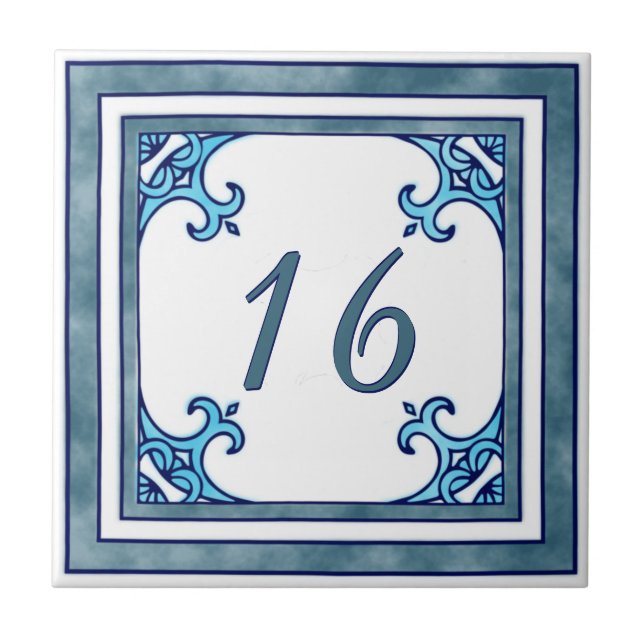 Cerceta número da casa grande (Frente)