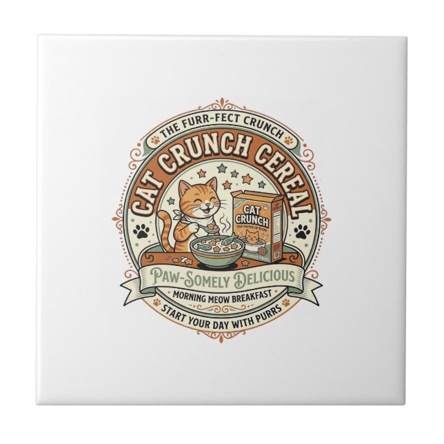 Cereal Cat Crunch Caixa de Café da Manhã de Gato V (Frente)
