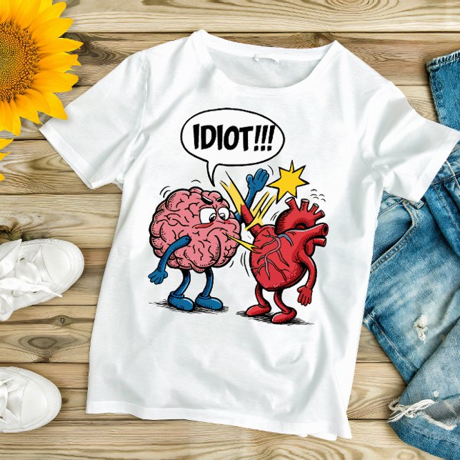 Cérebro Discutindo com Camisa Cardíaca - Emocional (Criador carregado)
