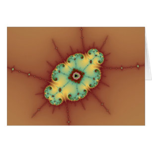 Cérebro Quadrado - Cartão Fractal