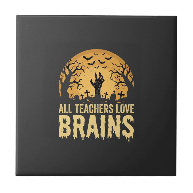 Cérebros de Professor de Halloween (Frente)