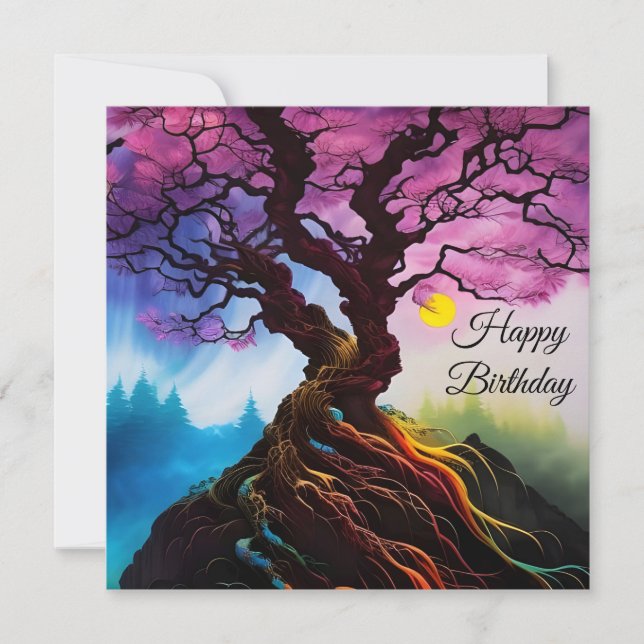 Cereja floresce Árvore da vida (Frente)