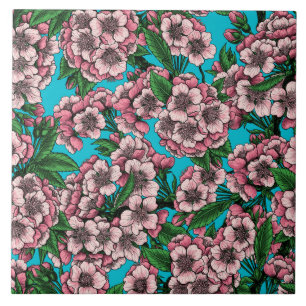 Cereja floresce em azul