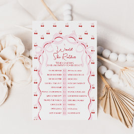 Cereja no Topo do Jogo Vermelho do Arco Rosa