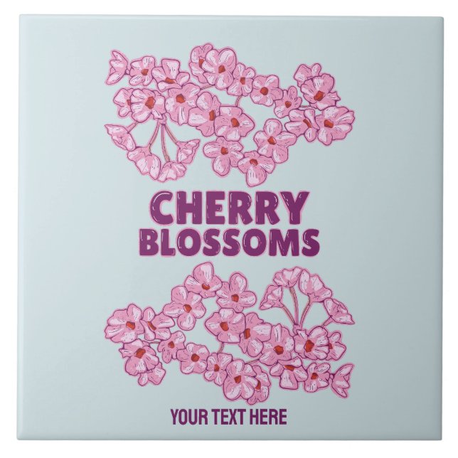 Cereja rosa floresce (Frente)