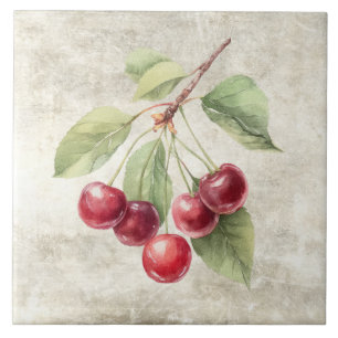 Cerejas Aquarela Rústica
