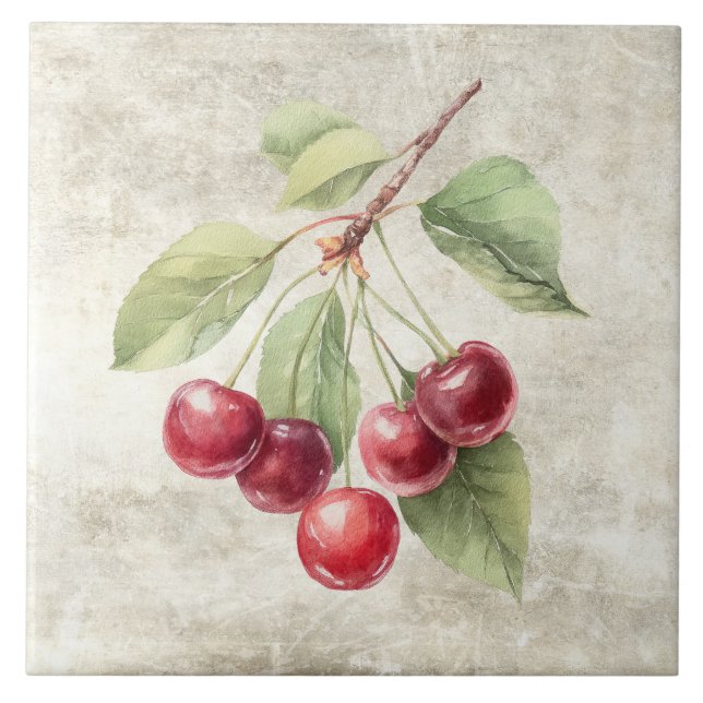 Cerejas Aquarela Rústica (Frente)