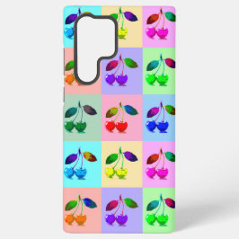 Cerejas coloridas - Pop Art