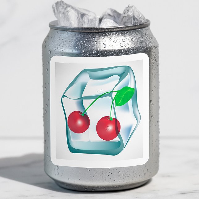 Cerejas em Cubos de Gelo Adesivos (Criador carregado)
