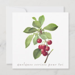 Cerejas para você Cartão de Saudação Flat